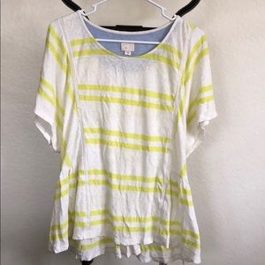 Anthropologie Short Sleeve Blouse